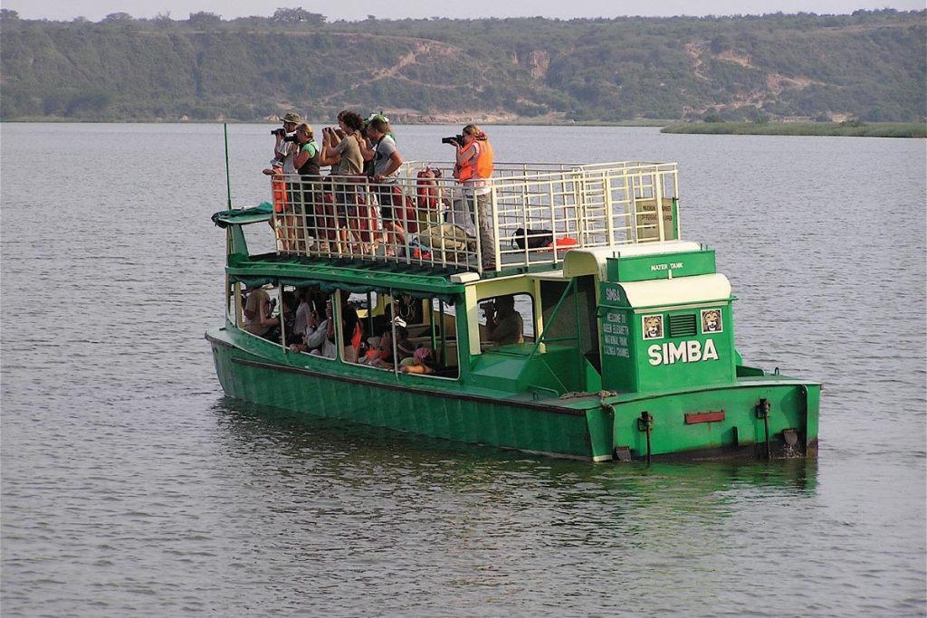 Boat cruise on Kazinga channel Queen Elizabeth national park